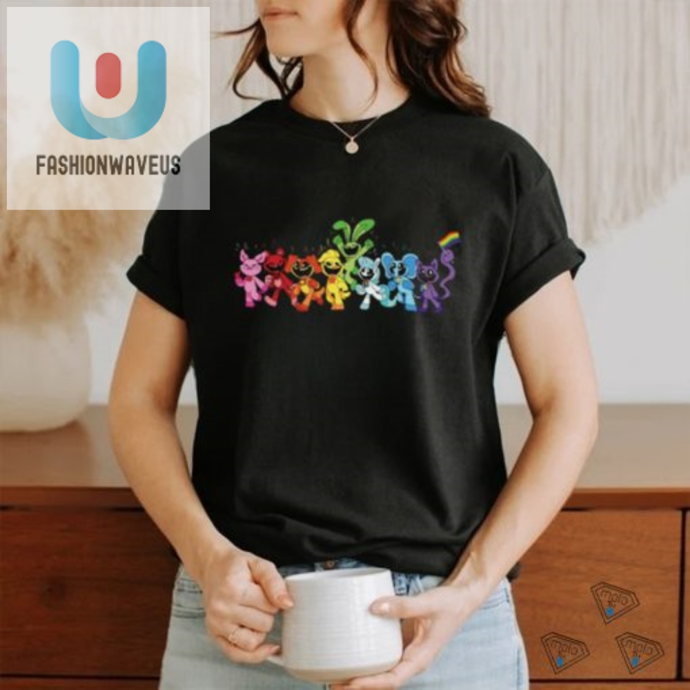 Quirky Smiling Critters Pride Shirt Show Your Fun Pride fashionwaveus 1