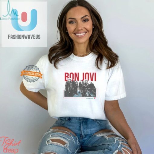 Rock On Quirky Bonjovi Forever Cut Out Tee Stand Out fashionwaveus 1