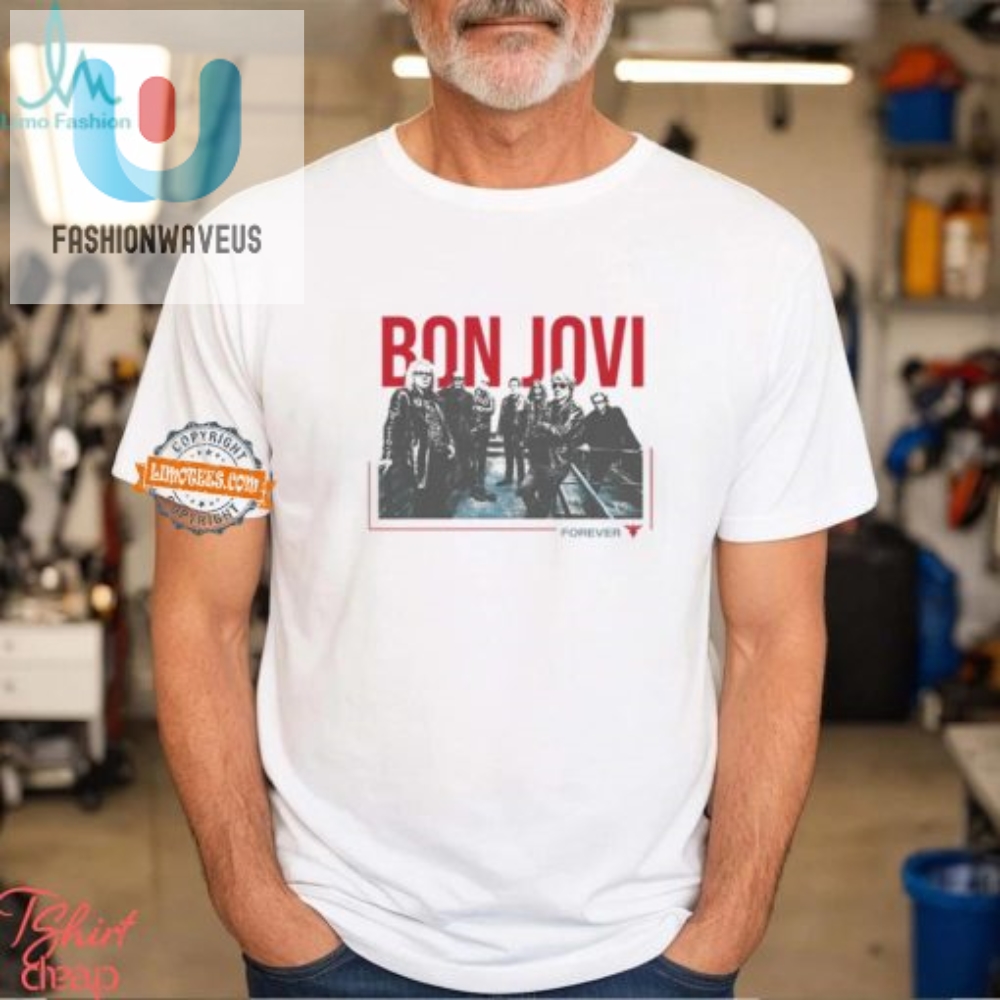 Rock On Quirky Bonjovi Forever Cut Out Tee  Stand Out