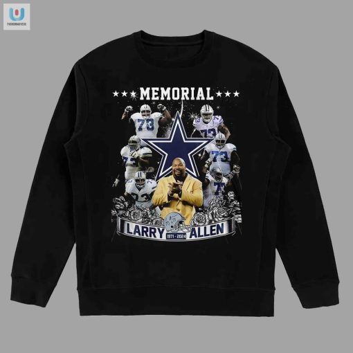 Remember Larry Allen With A Smile 19712024 Funny Tee fashionwaveus 1 3