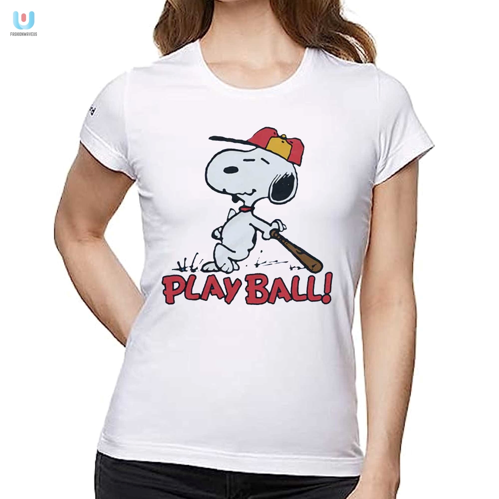 Laugh With Snoopy Unique Play Ball Shirt For Peanuts Fans