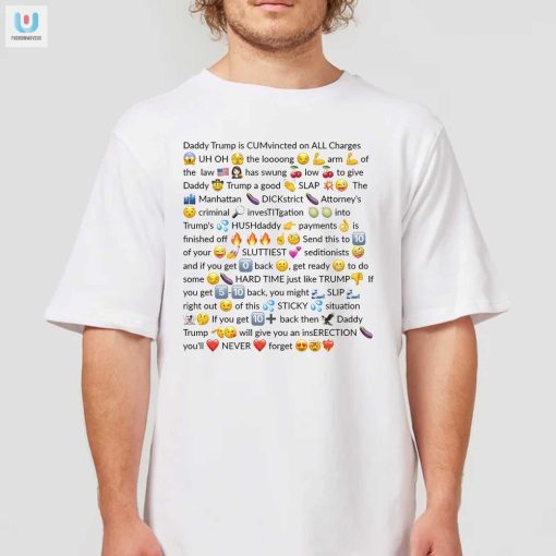 Funny Trump Felon Slutty Text Shirt Unique Bold Apparel fashionwaveus 1