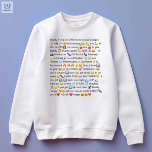 Funny Trump Felon Slutty Text Shirt Unique Bold Apparel fashionwaveus 1 3