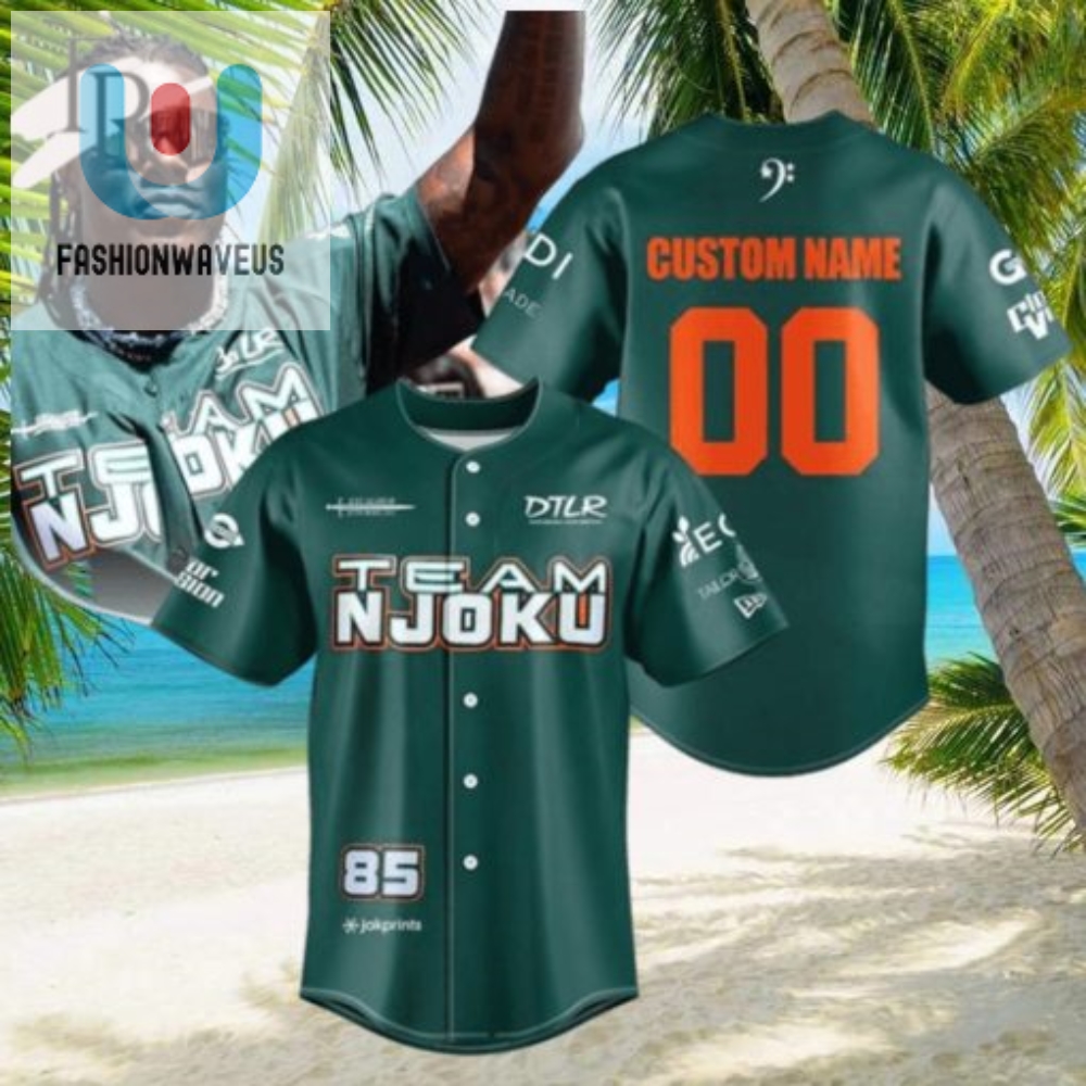 Get Your Game Face On With Team Njokus Fun Softball Jersey