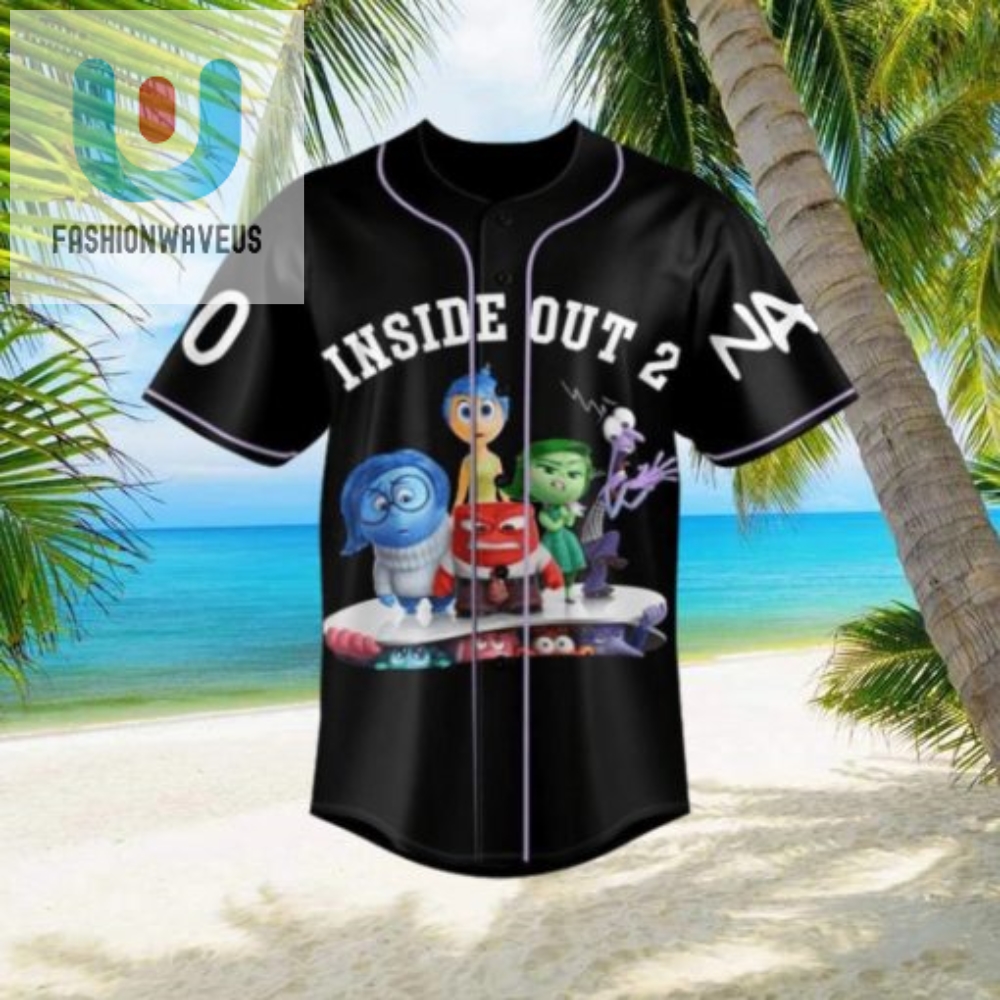 Score Laughs With Our Inside Out 2 Custom Baseball Jersey