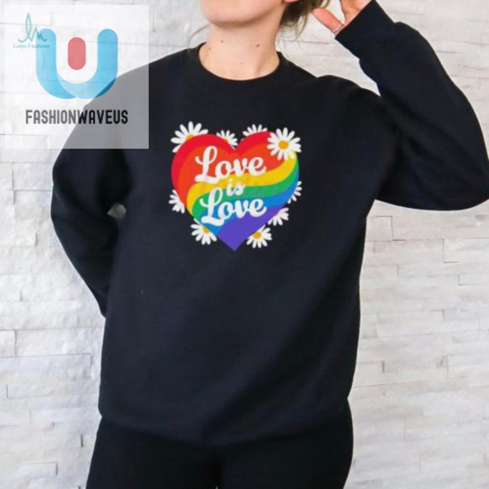Get Gay Love Is Love Rainbow Daisy Shirt  Smile In 2024