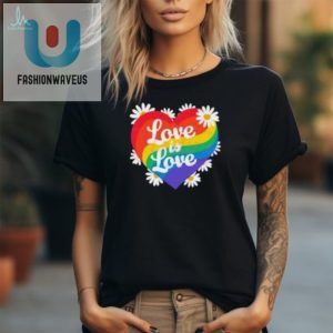Get Gay Love Is Love Rainbow Daisy Shirt Smile In 2024 fashionwaveus 1 2
