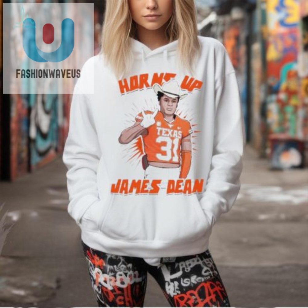 Get Your Giggle With The Texas Longhorns James Dean Tee