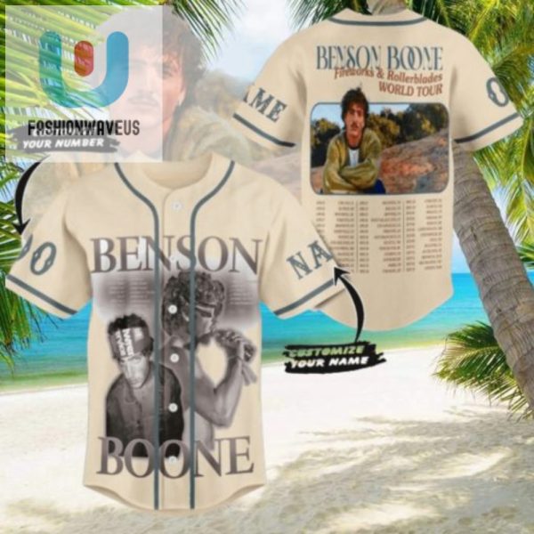 Rock Out In Style Benson Boone Tour Rollerblade Jersey fashionwaveus 1