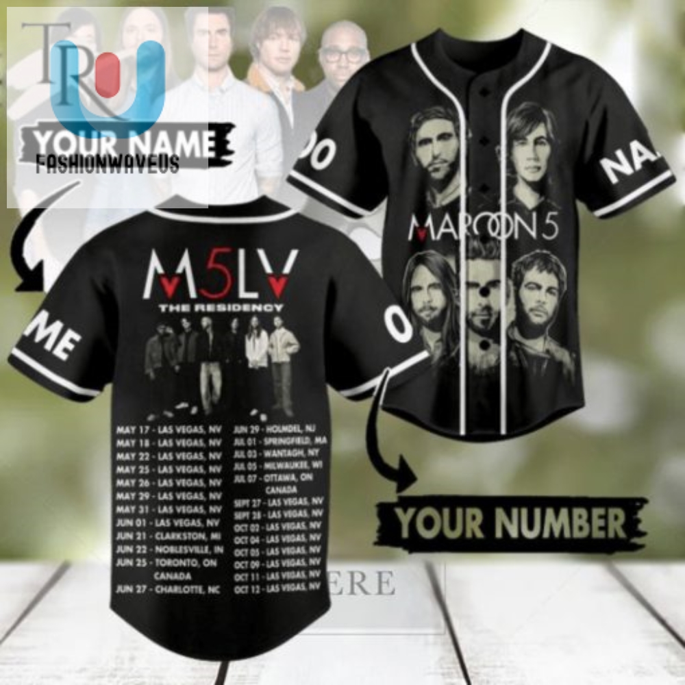 Rock Out In Style Maroon 5 M5lv Custom Jersey Hit
