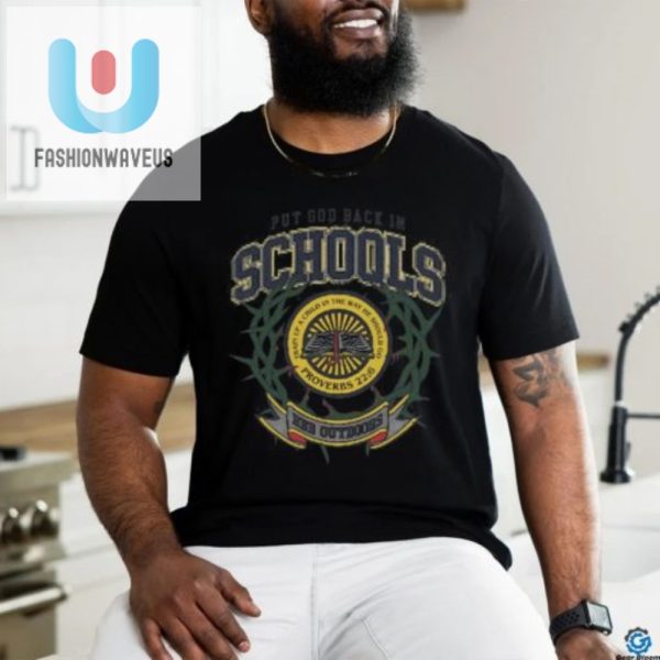 Get Laughs With Zach Rushings Put God Back In Schools Tee fashionwaveus 1 2