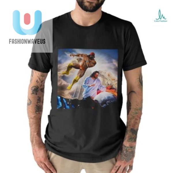 Macho Man Randy Savage Meets Jesus Funny Tshirt fashionwaveus 1