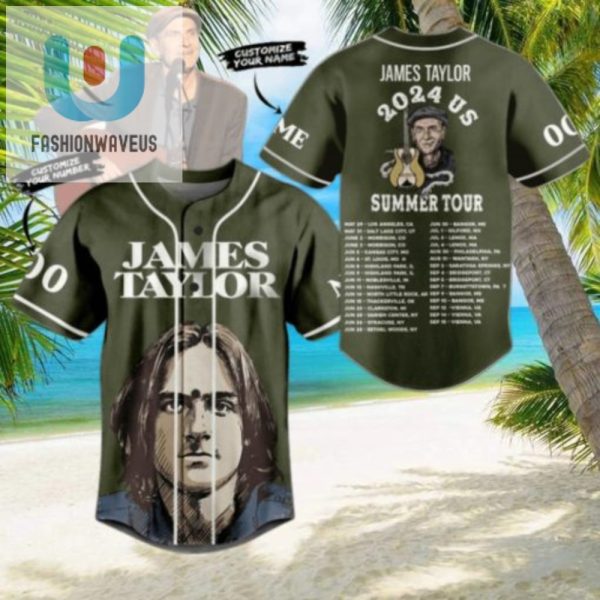 Rock N Roll Style James Taylor 2024 Tour Jersey fashionwaveus 1