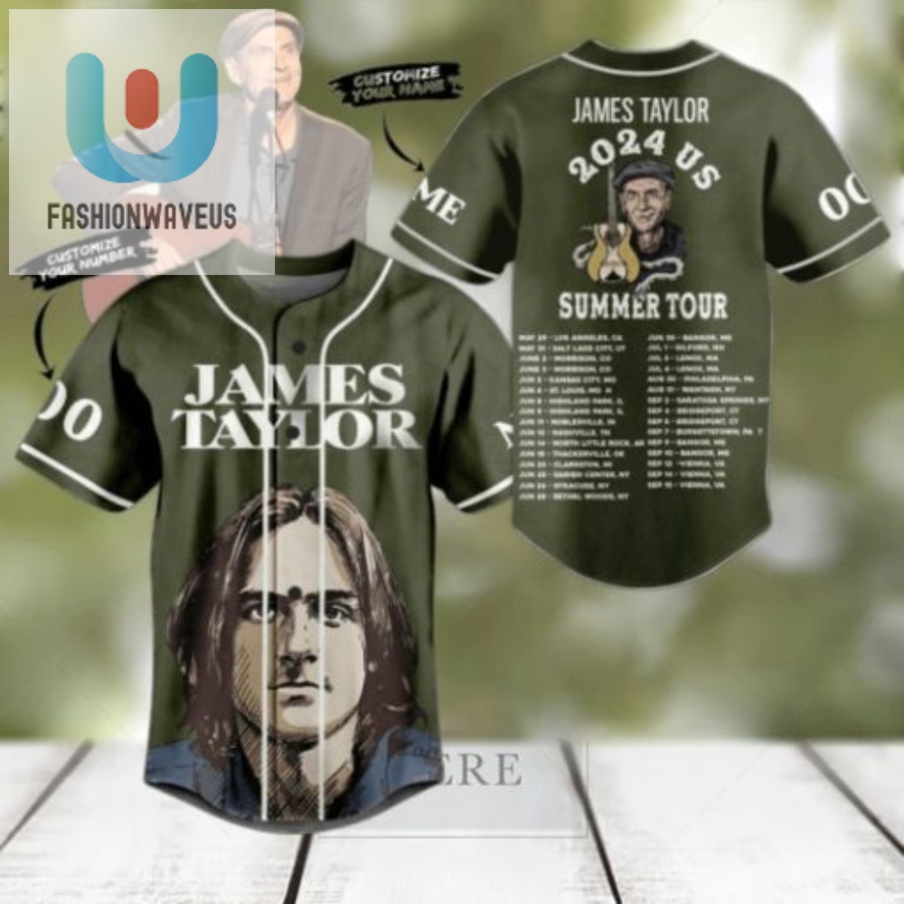 Rock N Roll Style James Taylor 2024 Tour Jersey