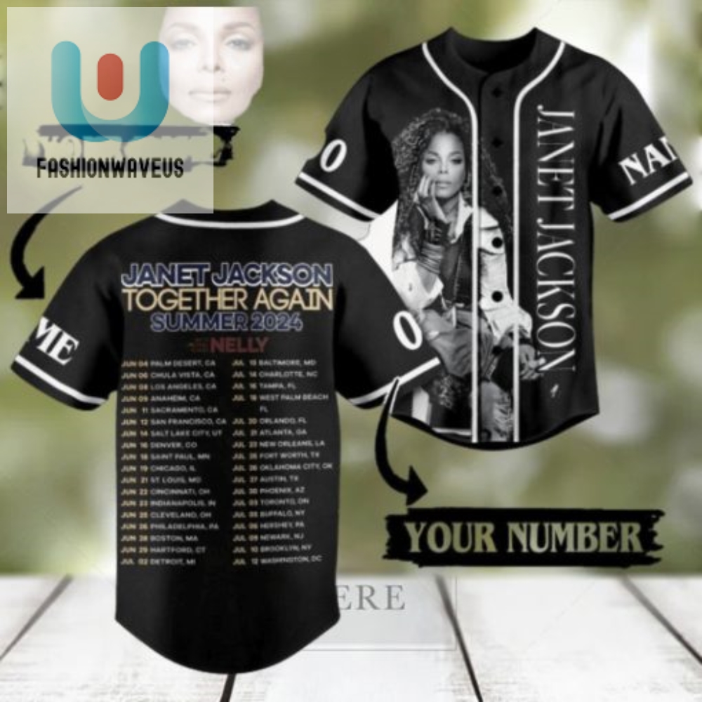 Rock Out In Janet  Nelly 2024 Summer Tour Jersey