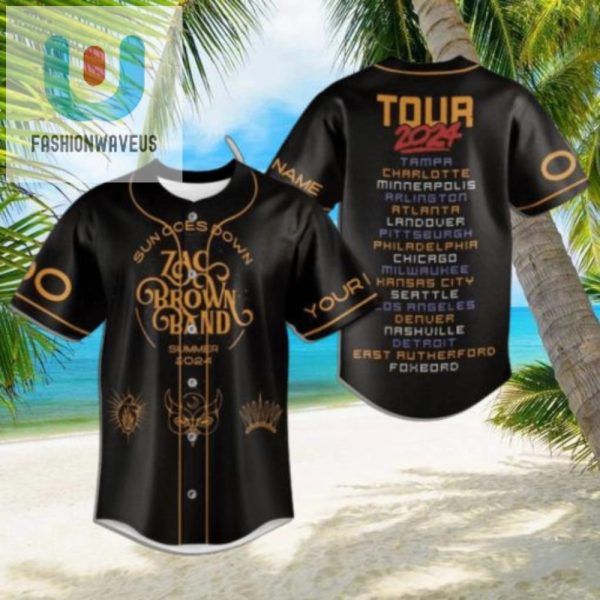 Get A Laugh With Zac Brown Band 2024 Tour Jersey fashionwaveus 1