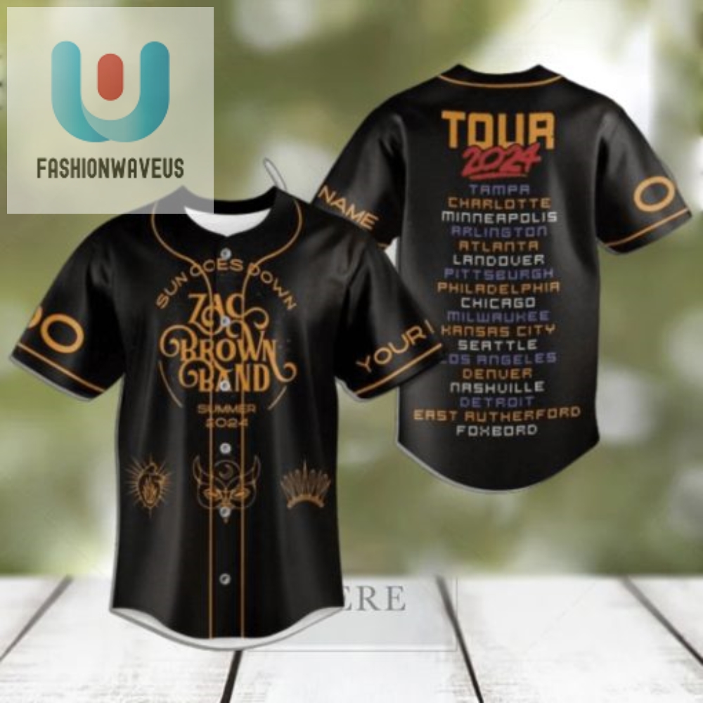 Get A Laugh With Zac Brown Band 2024 Tour Jersey