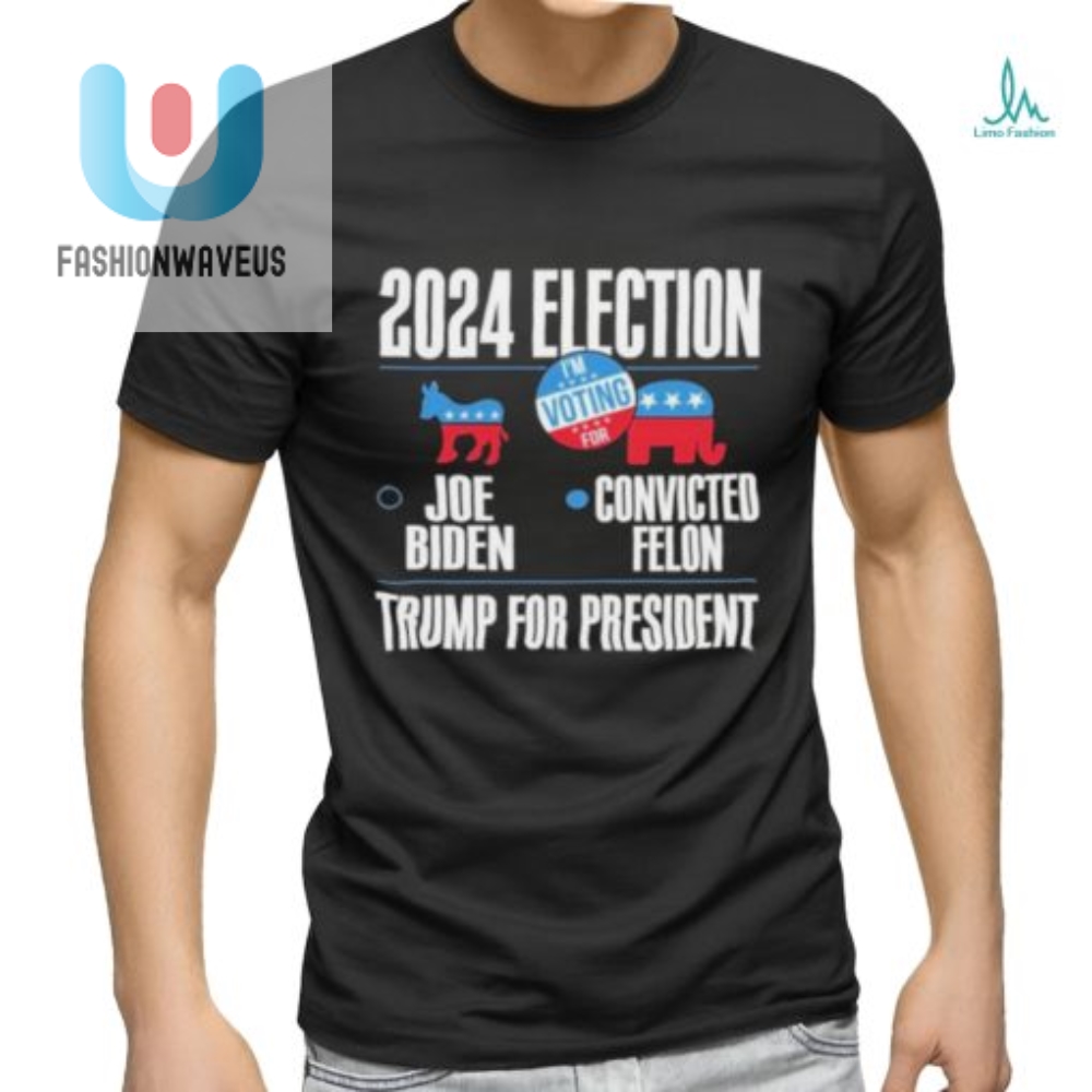 2024 Biden Convicted Felon Vote Trump Funny Tshirt