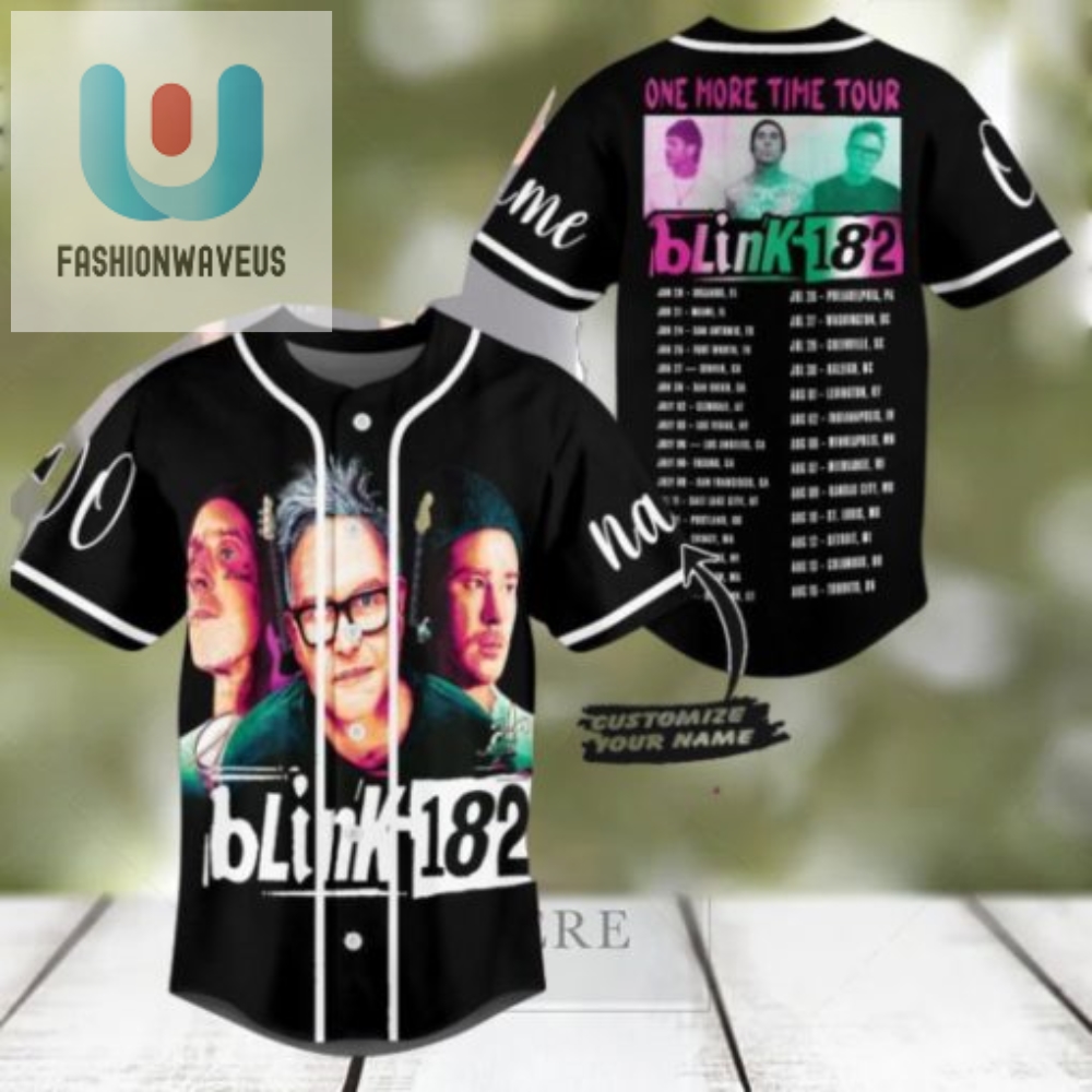 Rock Out In Style Blink 182 Custom Baseball Jersey