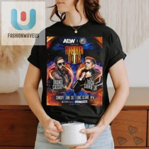 Epic Aew X Njpw Battle Tee Cassidy Vs Sabre Jr June 30 fashionwaveus 1 3