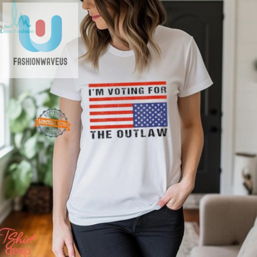 Vote Outlaw Trump 2024 Funny Maga Flag Shirt