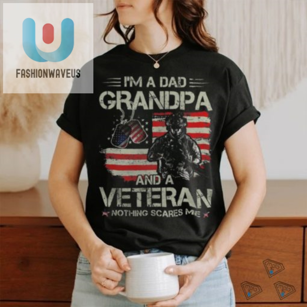 Funny Dad Grandpa Veteran Shirt  Unique Fathers Day Gift