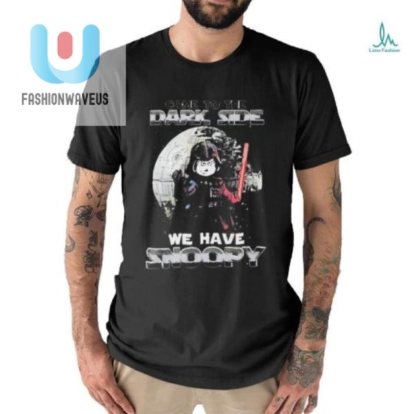 Join The Dark Side With Snoopy 2024 Funny Star Wars Tee fashionwaveus 1