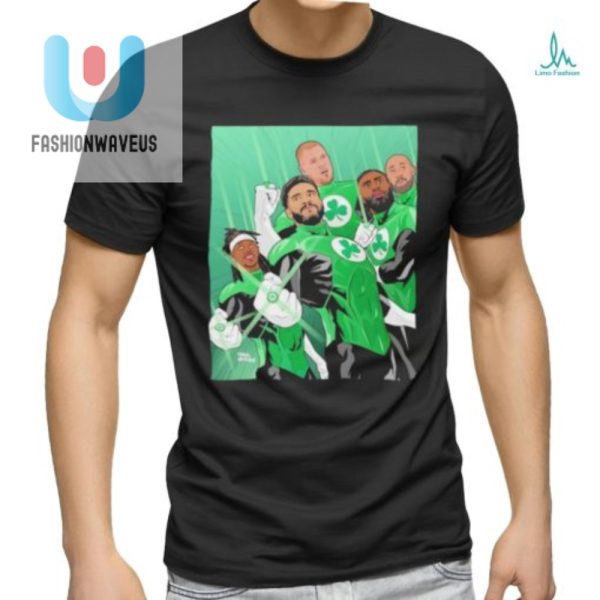 Score Big Laughs Super Heroes Celtics 2024 Bleed Green Tee fashionwaveus 1 2