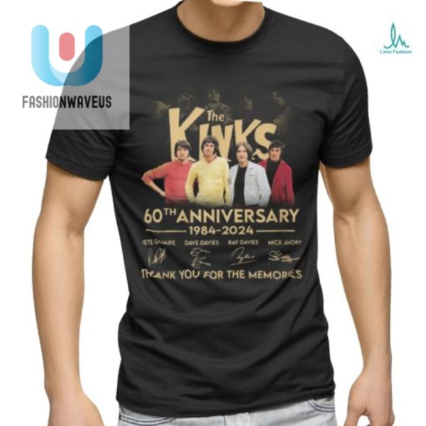 Kinks 60Th Anniversary Tee Thanks For 60 Years Of Memories fashionwaveus 1 1 1