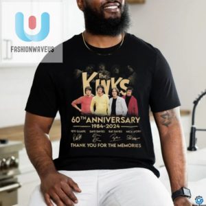 Kinks 60Th Anniversary Tee Thanks For 60 Years Of Memories fashionwaveus 1 1 2