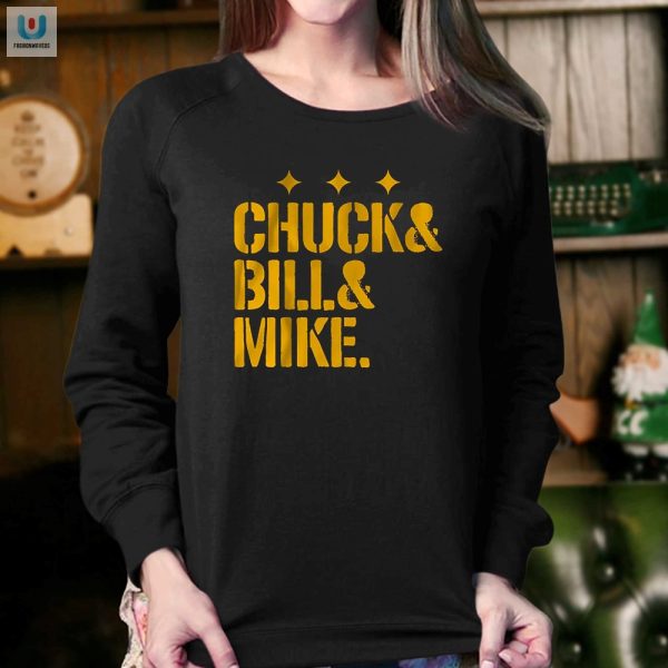 Funny Pittsburgh Trio Chuck Bill Mike Football Shirt fashionwaveus 1 3