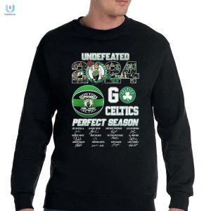 Boston Celtics Perfect 2024 Season Tee Undefeated Laughs fashionwaveus 1 3