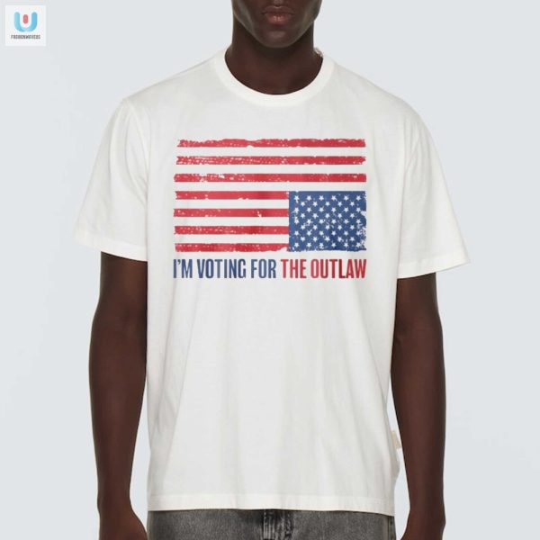 Vote For The Outlaw Hilarious American Flag Shirt fashionwaveus 1