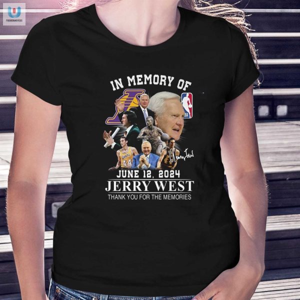 Funny In Memory Of Jerry West Tshirt Unique Tribute fashionwaveus 1 1