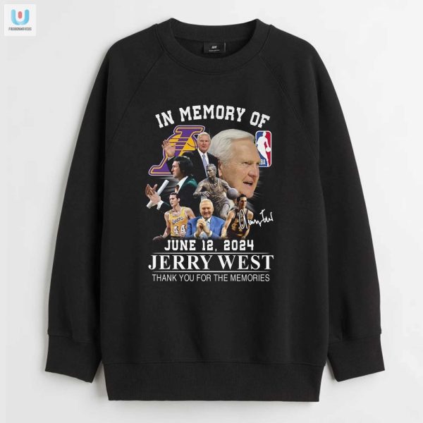 Funny In Memory Of Jerry West Tshirt Unique Tribute fashionwaveus 1 3