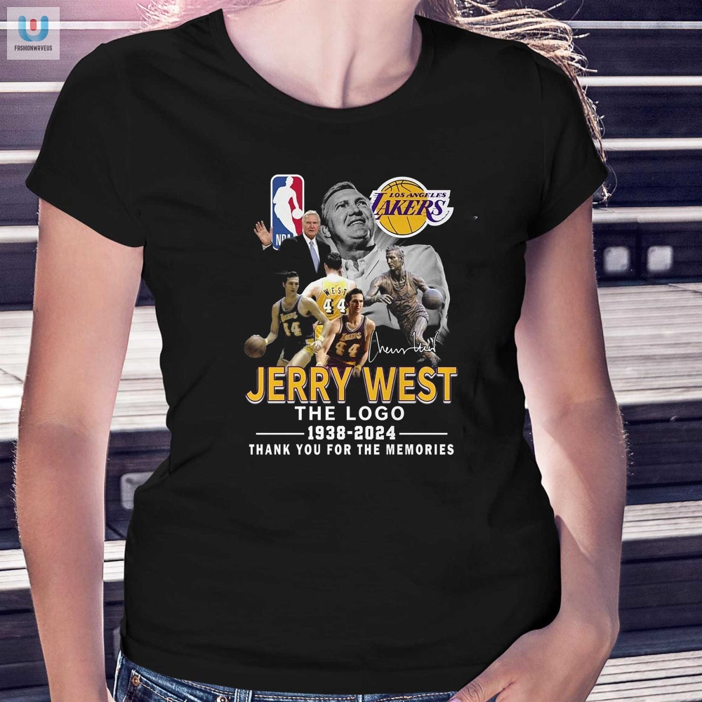 Farewell Logo Legend Jerry West Tshirt  Laugh  Remember