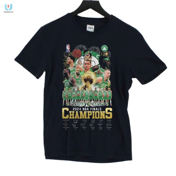 2024 Nba Champs Boston Celtics Tshirt Dunking On History fashionwaveus 1