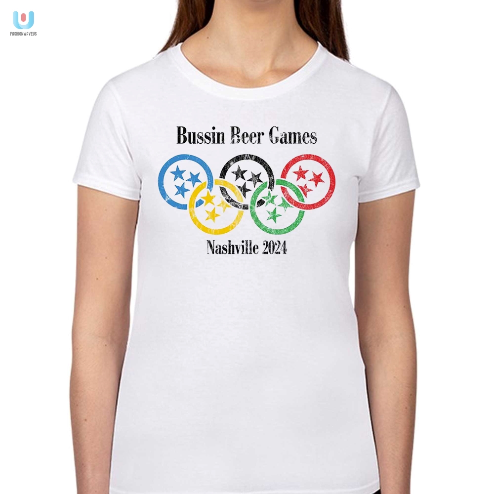 Bussin Beer Games 2024 Tee  Laugh Drink Repeat