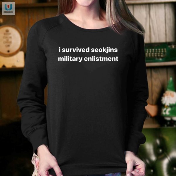 Funny I Survived Seokjins Enlistment Shirt Unique Tee fashionwaveus 1 3