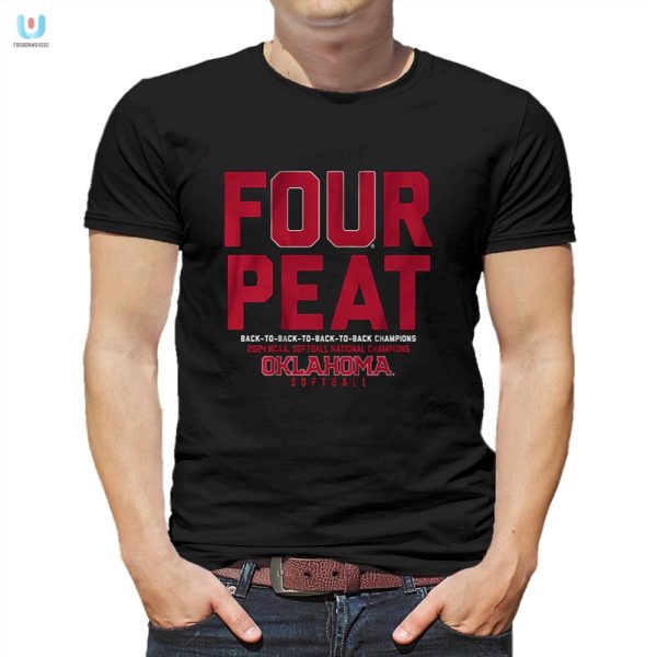 Fourpeat Fun Oklahoma Softball Champs Shirt Get Yours fashionwaveus 1