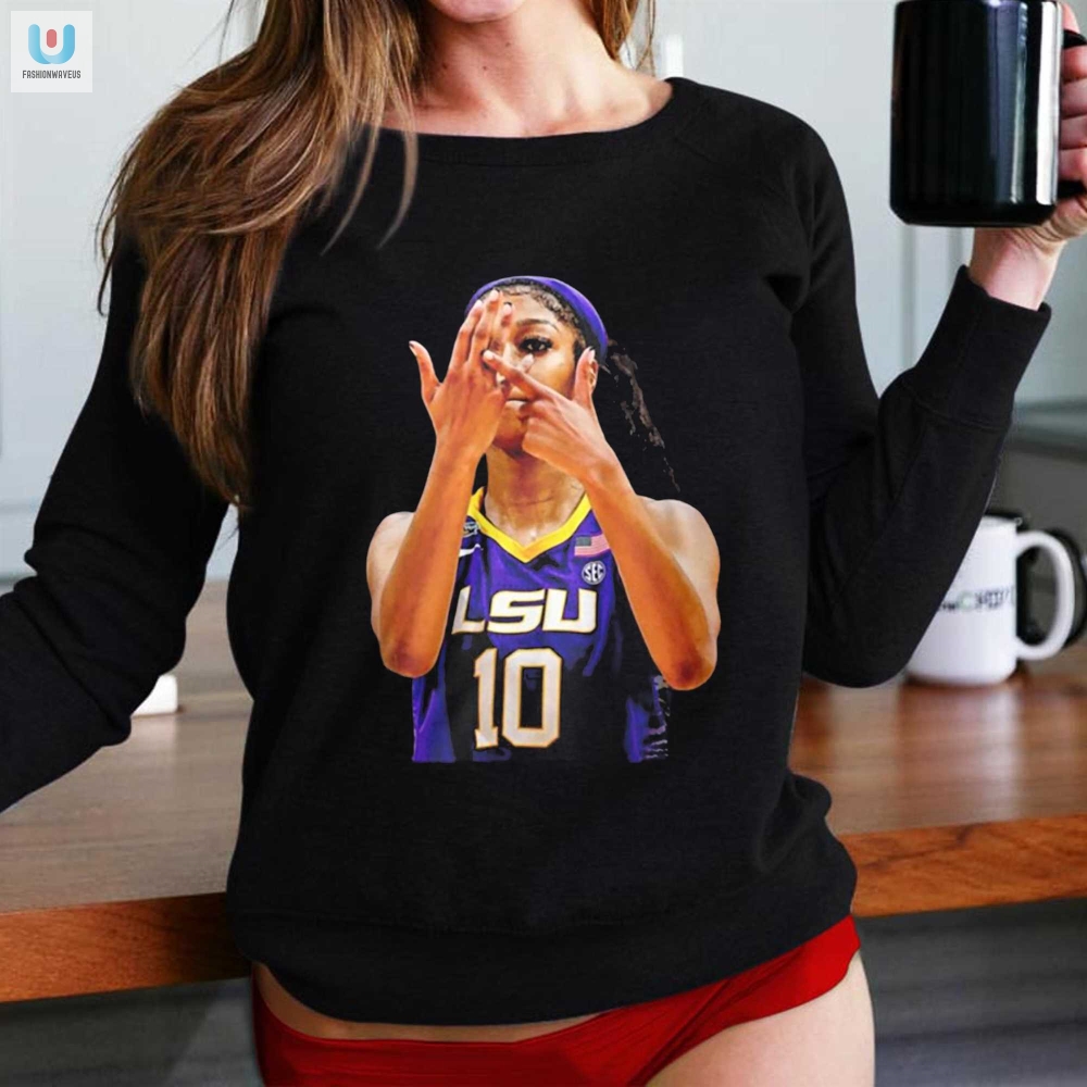 Score Big With Angel Reese Lsu 10 Tee  Hoops  Hilarity