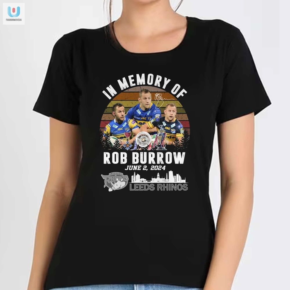 Celebrate Rob Burrow Exclusive 2024 Leeds Rhinos Tee