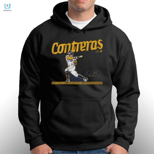 Score Big Laughs With A William Contreras Slugger Swing Shirt fashionwaveus 1 2