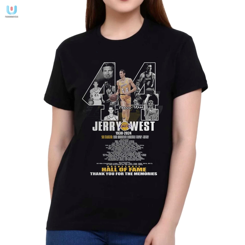 Get Your Jerry West 3824 Tee Hooplarious Tribute