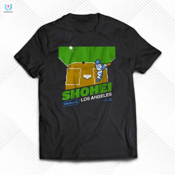 Score Big Laughs Shohei Ohtani Retro Game Shirt fashionwaveus 1