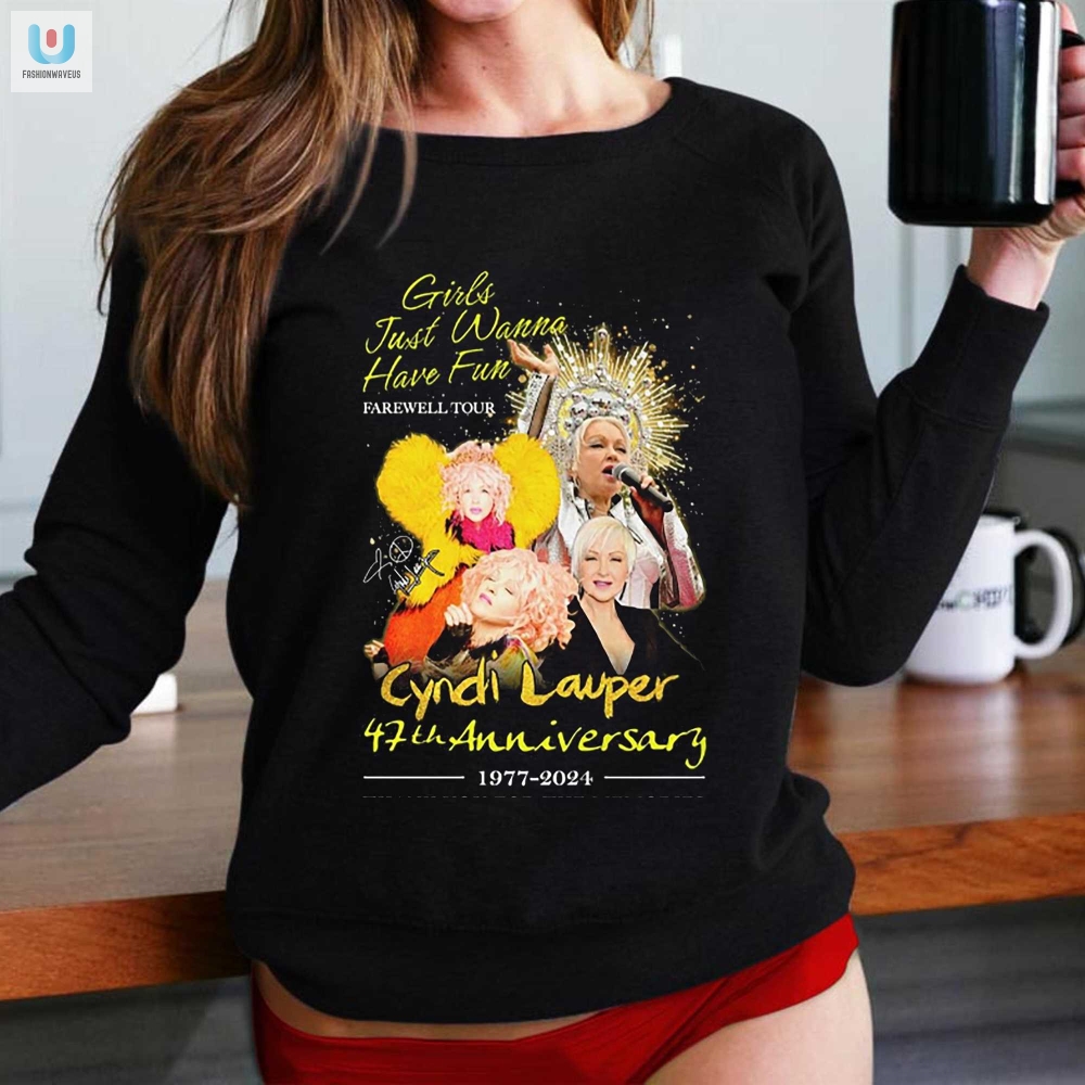 Farewell Tour Cyndi Lauper Tshirt Fun  Unique 47Th Anniversary