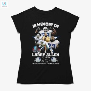 Larry Allen Tribute Tee Thanks For The Laughs Hall Of Fame fashionwaveus 1 1