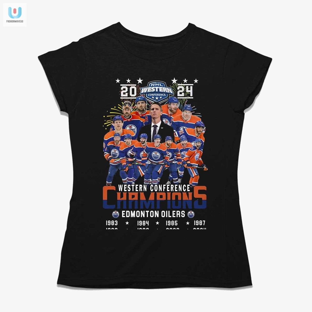 2024 Champ Edmonton Oilers Tee  8 Wins  Counting Laughs