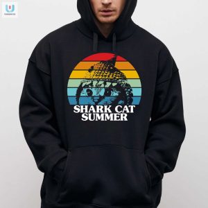 Get Puuurfect Laughs Shark Cat Summer Shirt Spectacle fashionwaveus 1 2