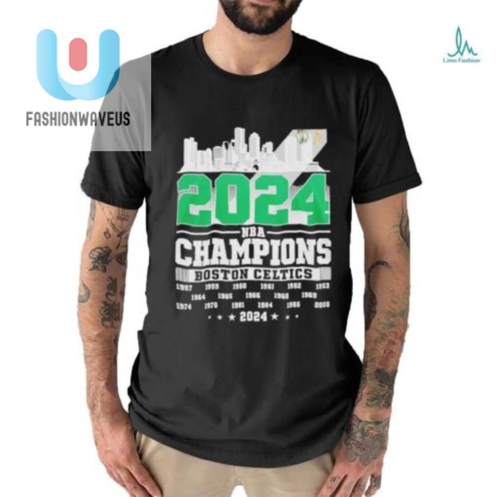18X Champs Boston Celtics 2024 Skyline Shirt  Epic Glory